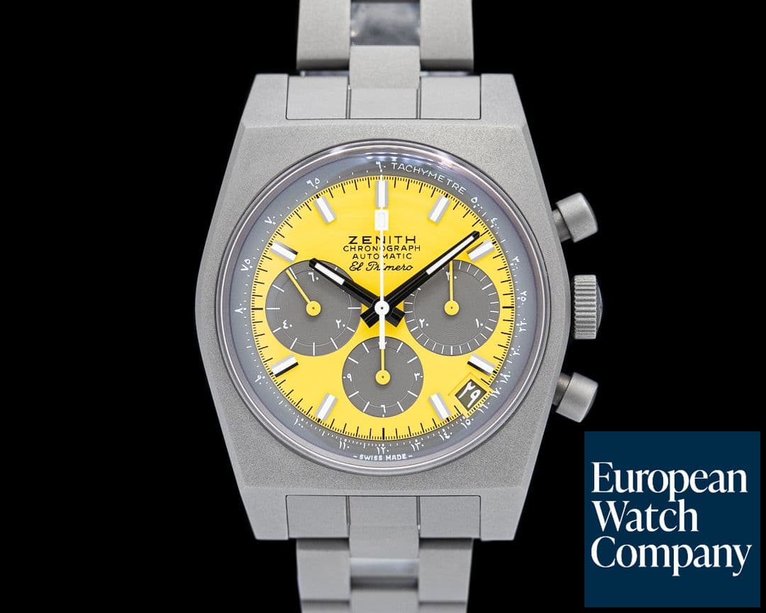 Image of Zenith Chronomaster Revival Shadow Titanium Yellow Dial