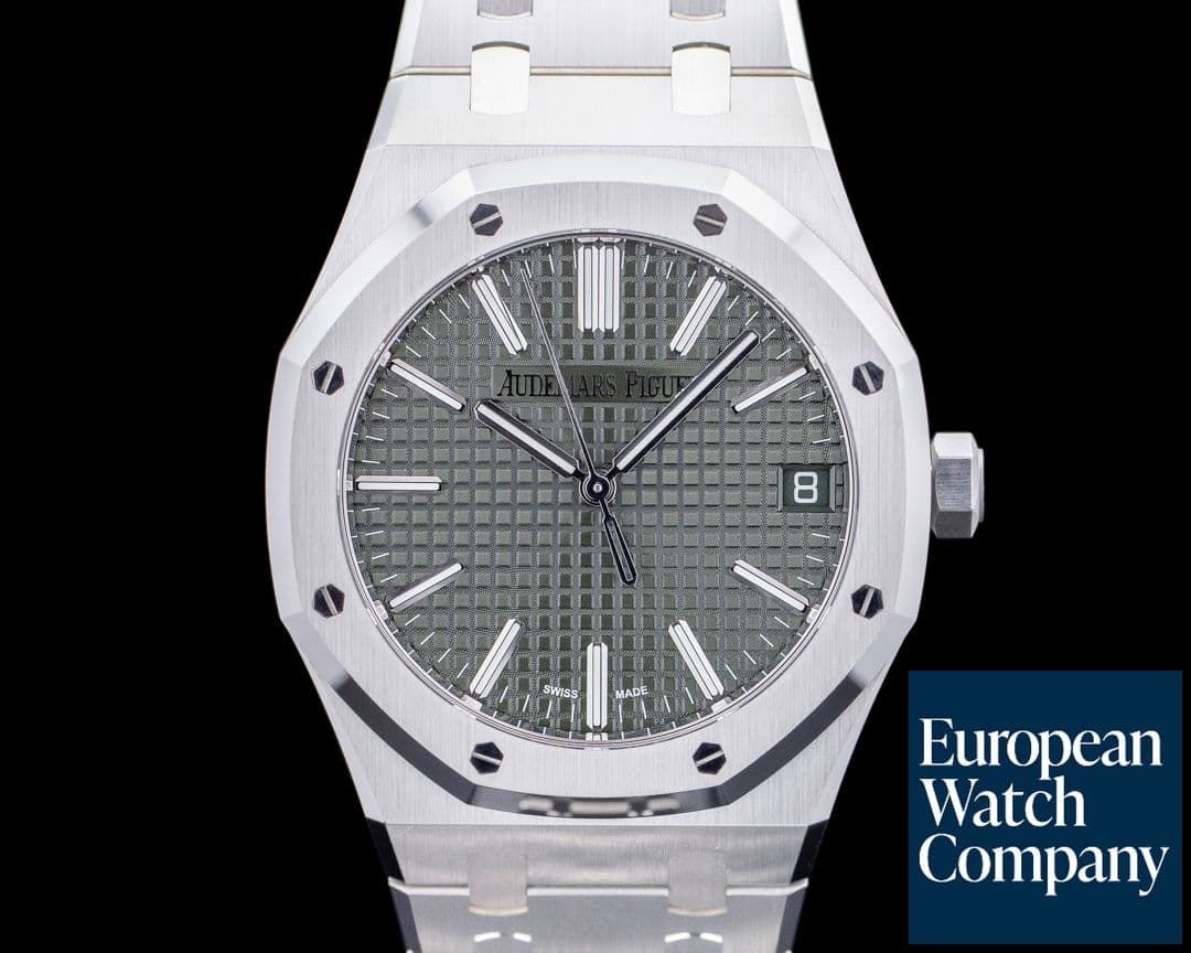 Image of Audemars Piguet Royal Oak Green Dial 15510ST SS