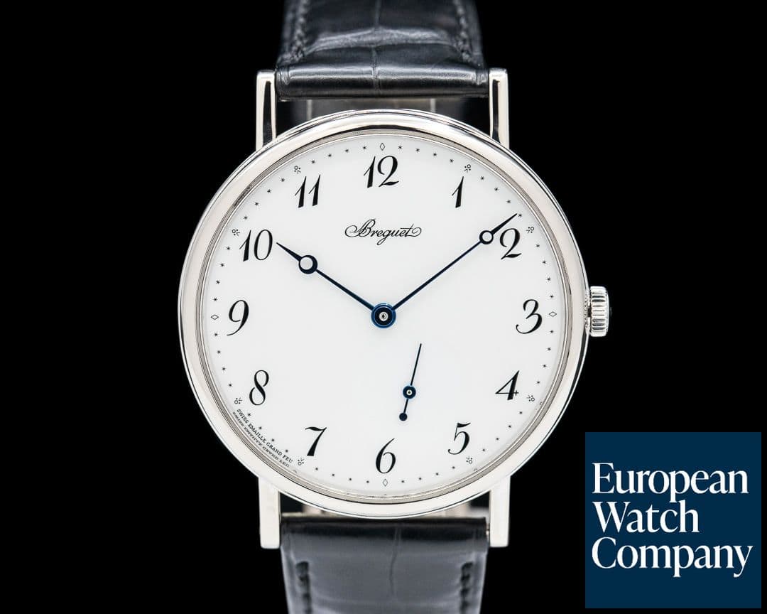Image of Breguet Classique Automatic 18K White Gold White Enamel Dial
