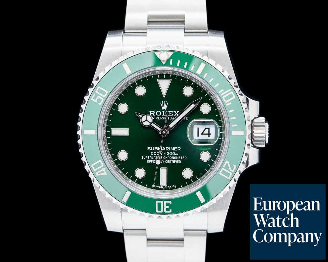 Image of Rolex Submariner "Hulk" Green Ceramic Bezel SS Green Dial