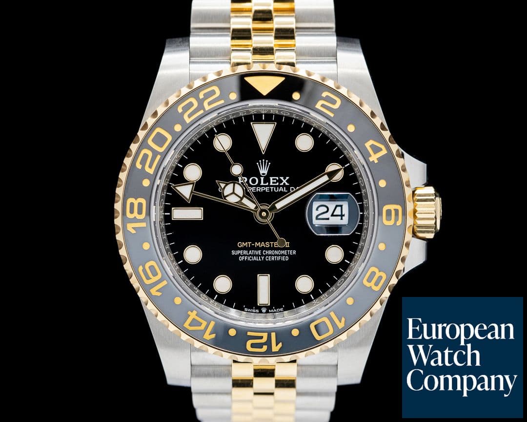 Image of Rolex GMT Master II SS / 18K Yellow Gold Jubilee Black Dial