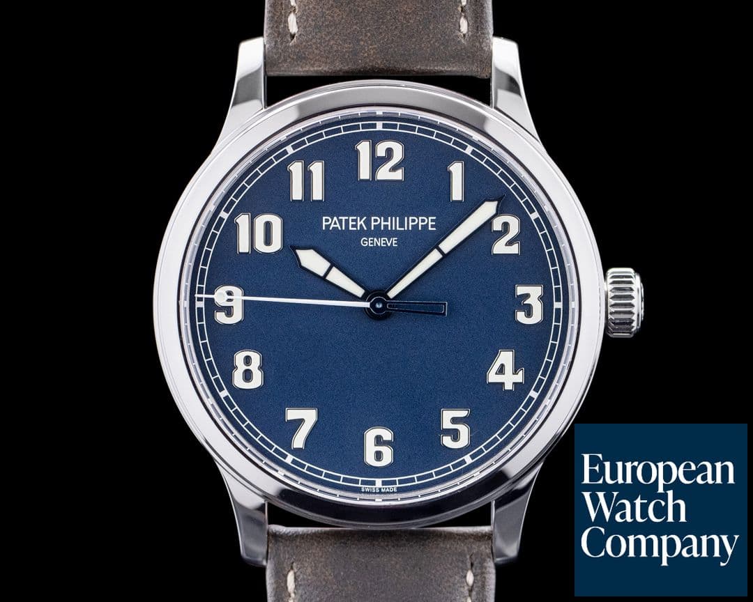 Image of Patek Philippe Pilot 5522A Calatrava Steel "New York" SS Blue Dial LIMITED