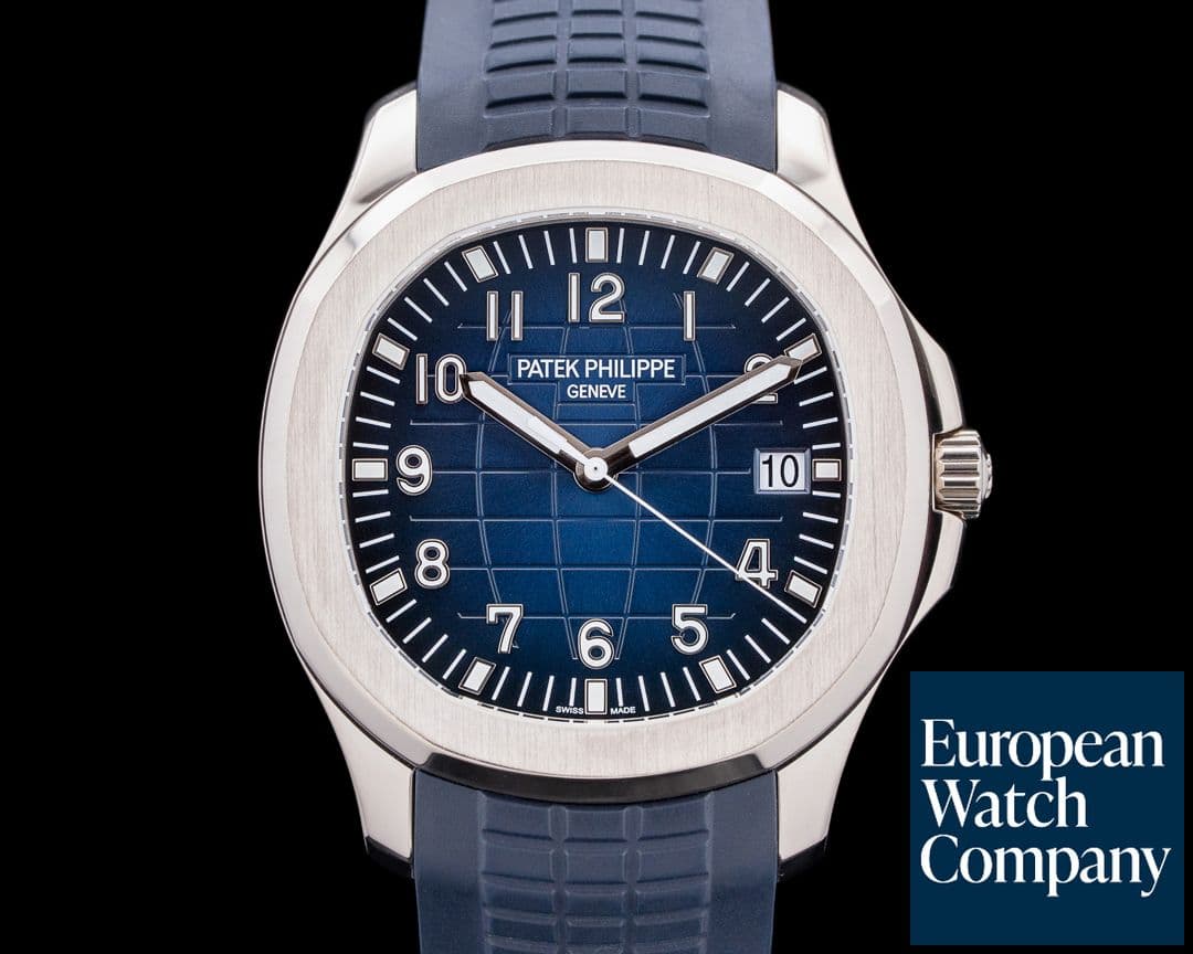 Image of Patek Philippe Aquanaut 5168G 18K White Gold Blue Dial