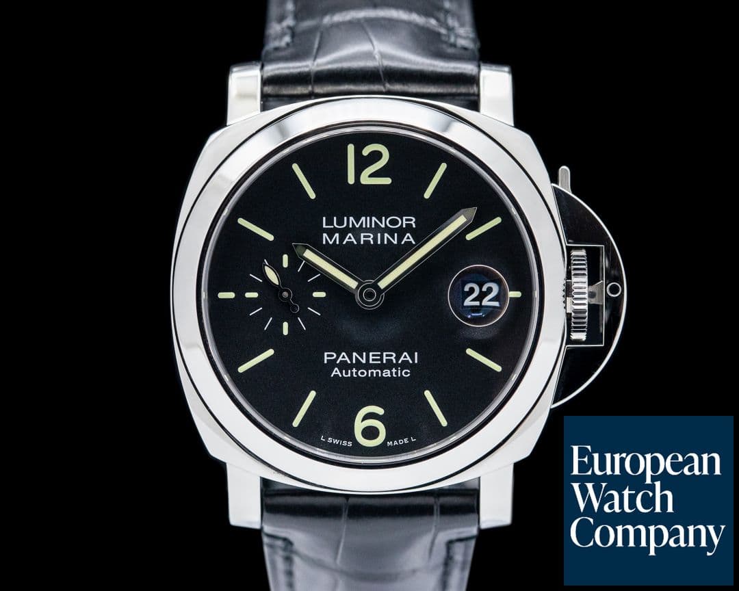Image of Panerai Luminor Marina SS Black Dial