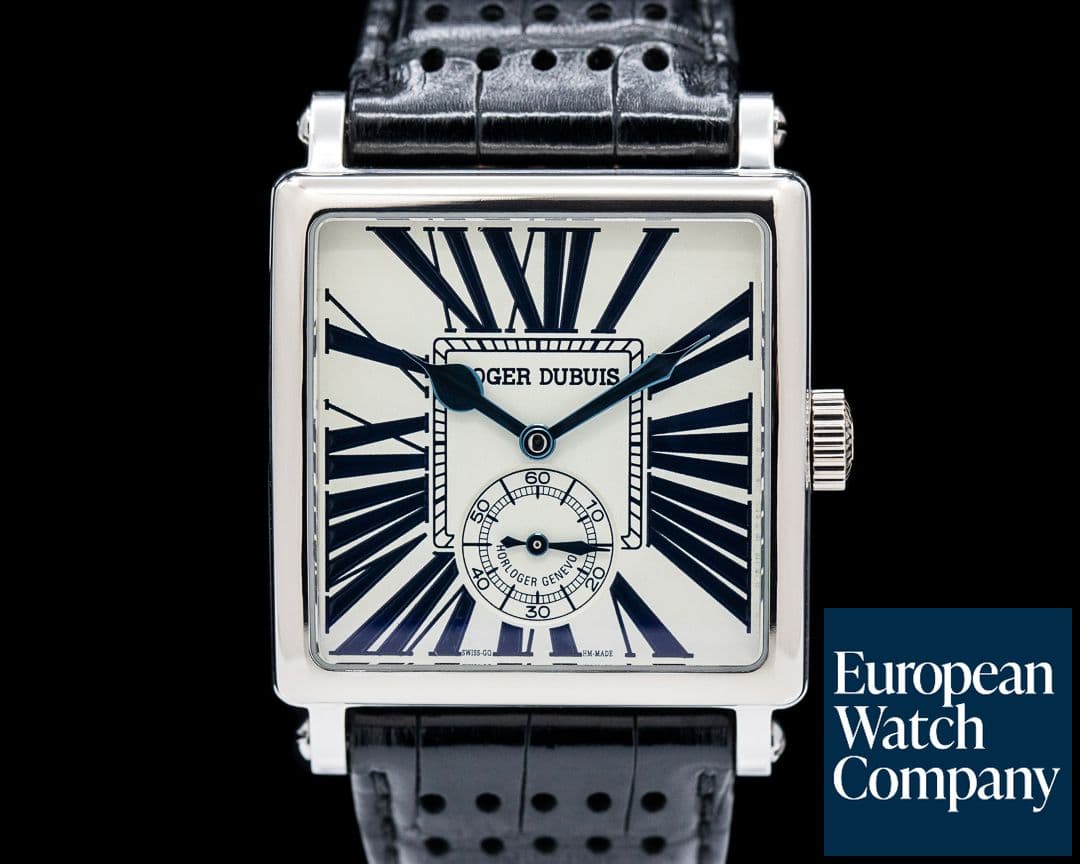 Image of Roger Dubuis Golden Square Automatic 18K WG Silver Roman Dial