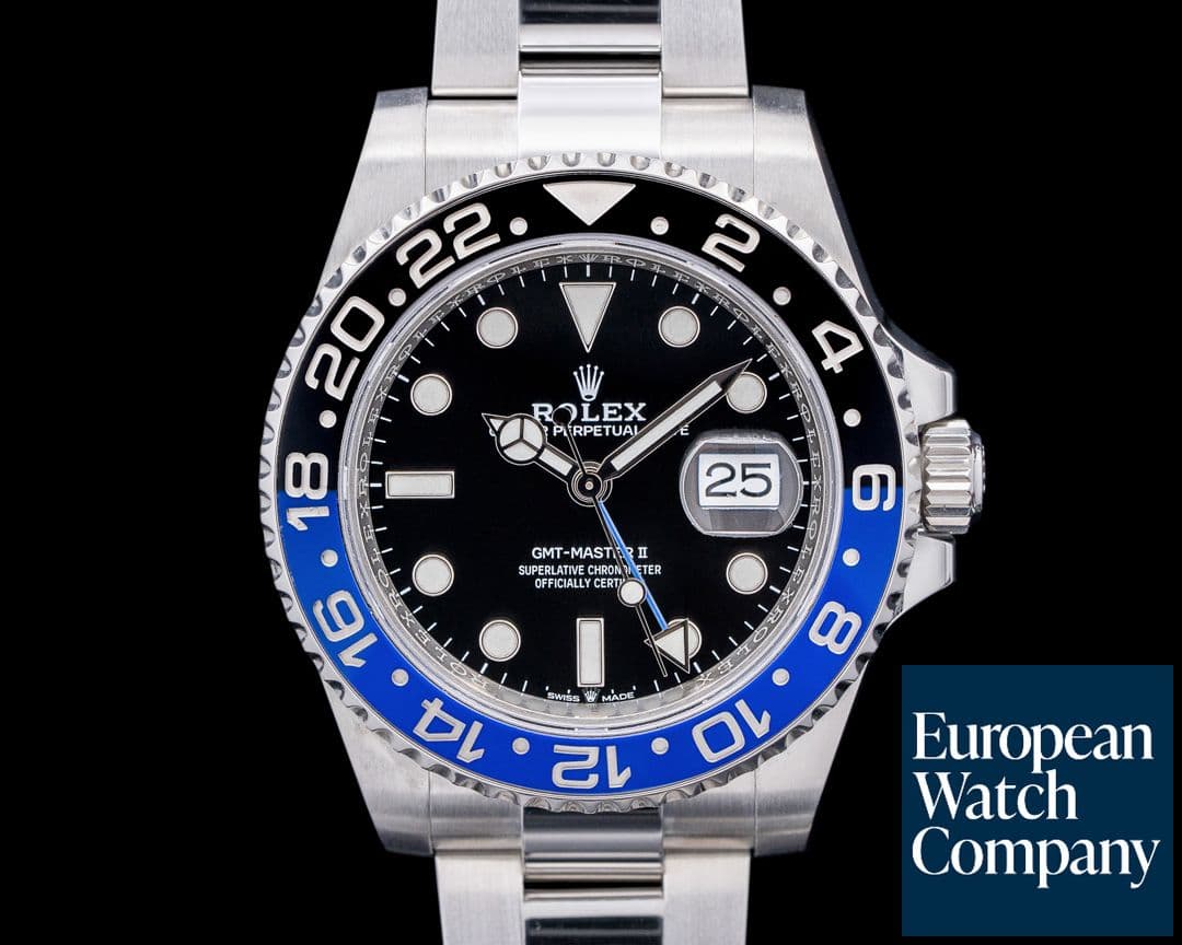 Image of Rolex GMT Master II 126710BLNR "Batman" SS Black Dial