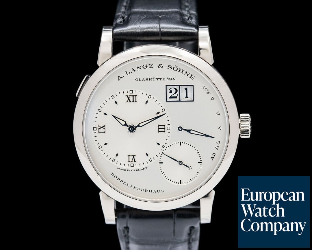 Image of A. Lange and Sohne Lange 1 191.039 18K White Gold Silver Dial