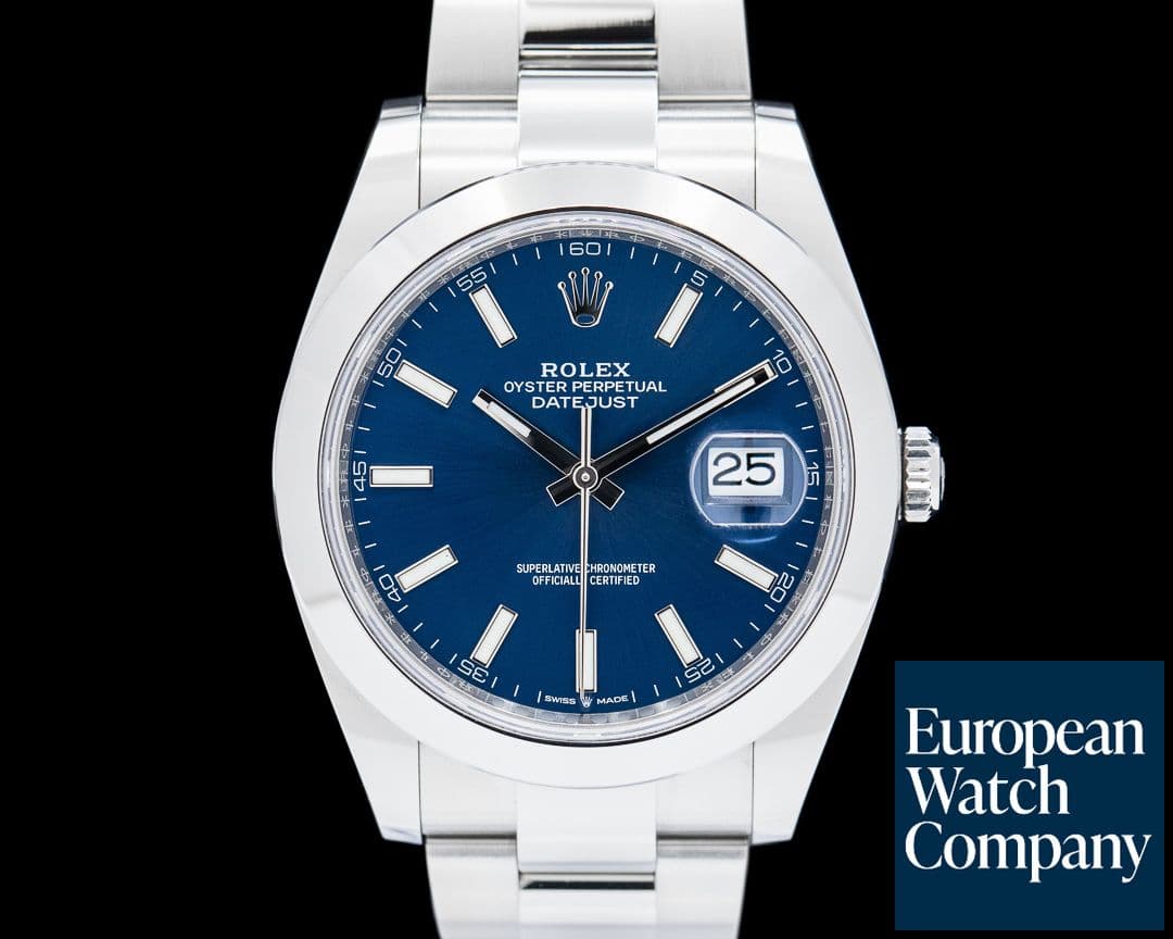 Image of Rolex Datejust 41 SS Blue Dial