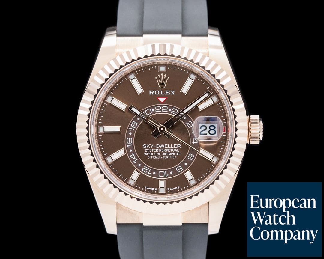 Image of Rolex Sky Dweller 18K Rose Gold Chocolate Dial 2025