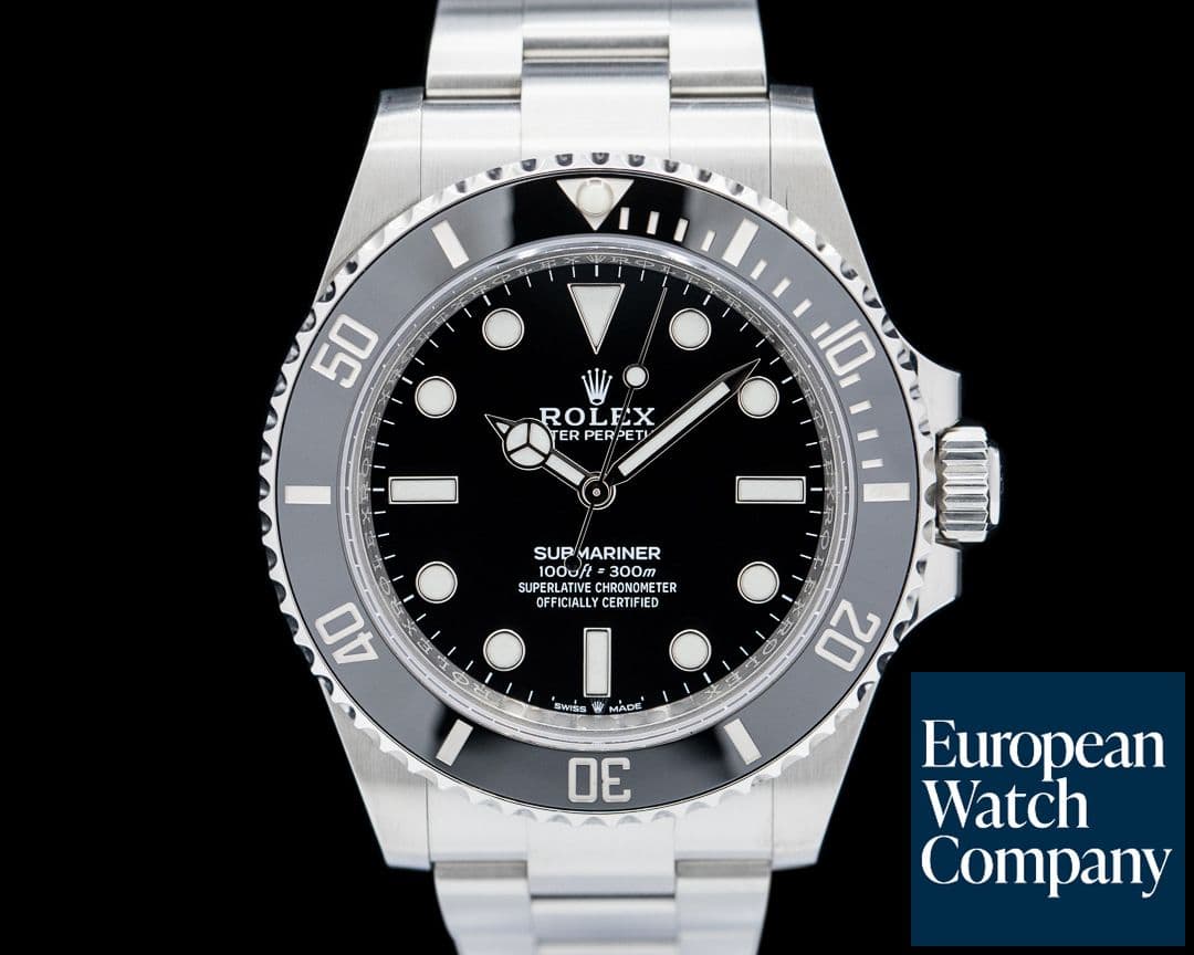 Image of Rolex Submariner 124060 No Date 41 SS Black Dial