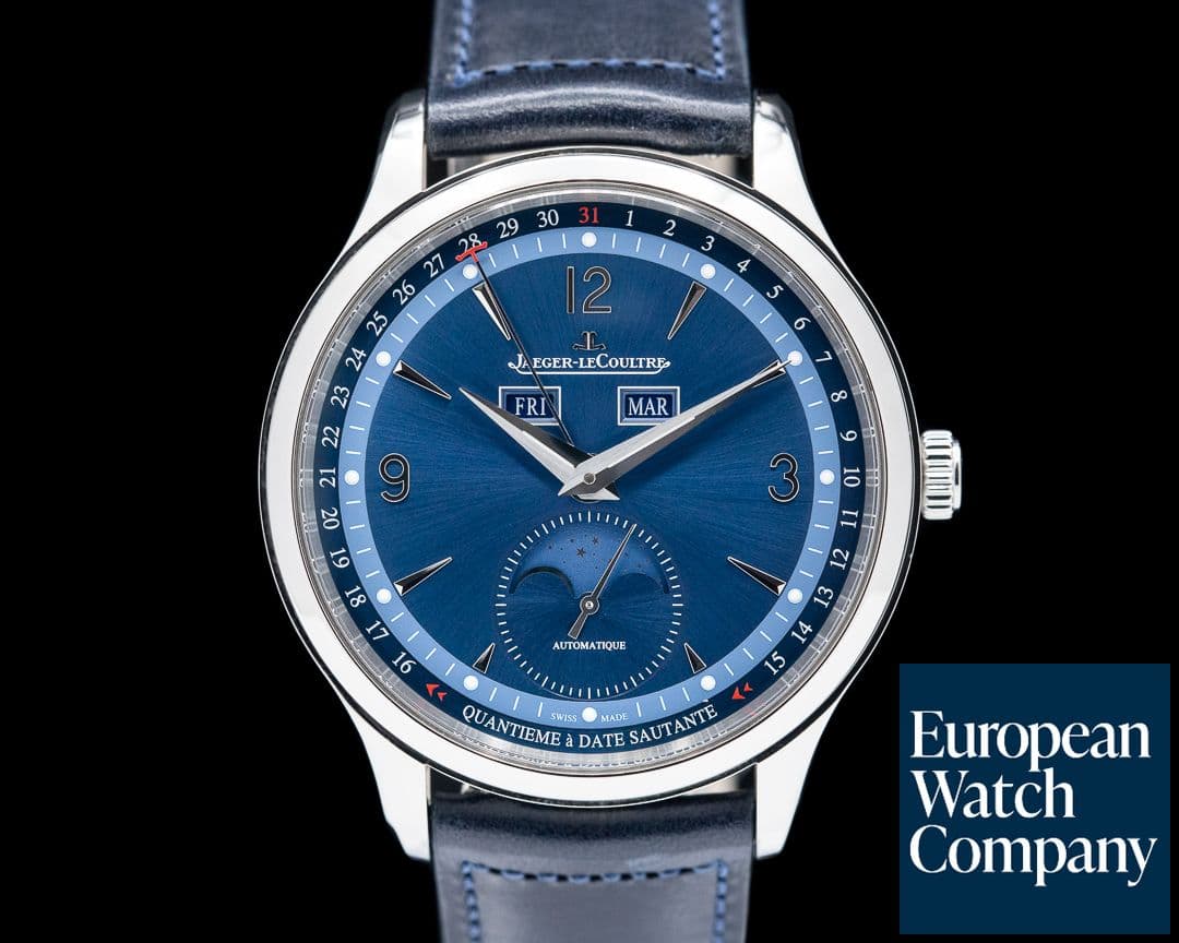 Image of Jaeger LeCoultre Master Control Triple Calendar SS Blue Dial LIMITED