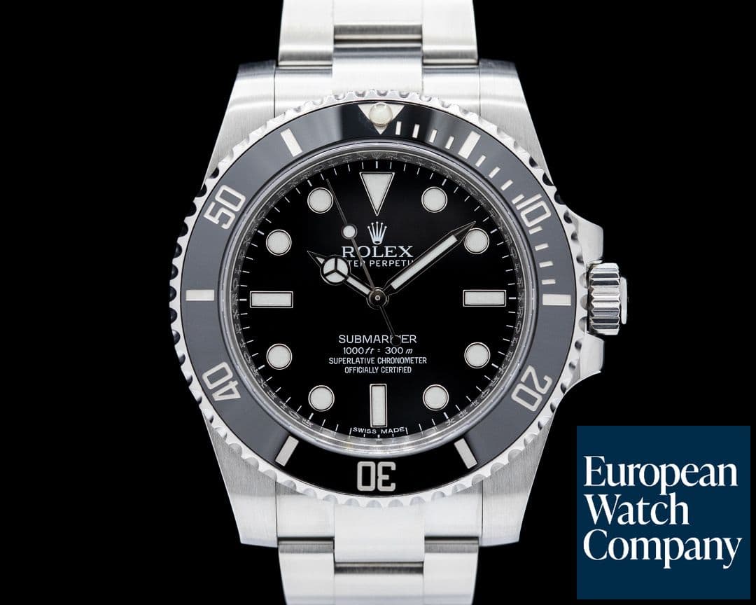 Image of Rolex Submariner 114060 No Date Ceramic Bezel SS Black Dial