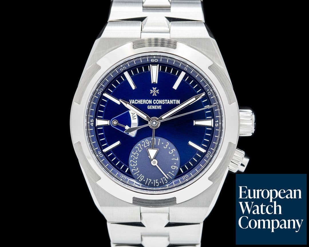 Image of Vacheron Constantin Overseas Dual Time SS Blue Dial 2025 UNWORN FULL SET
