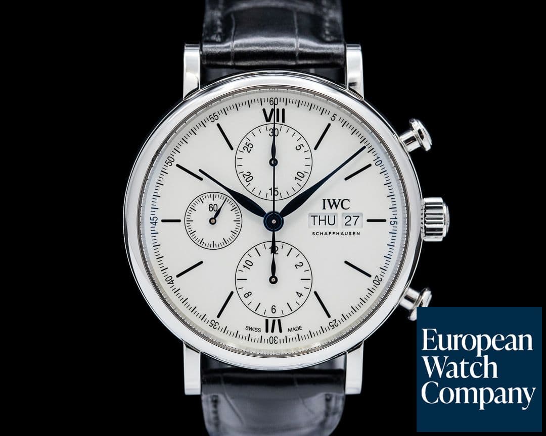 Image of IWC Portofino Chronograph 150 Years SS White Dial