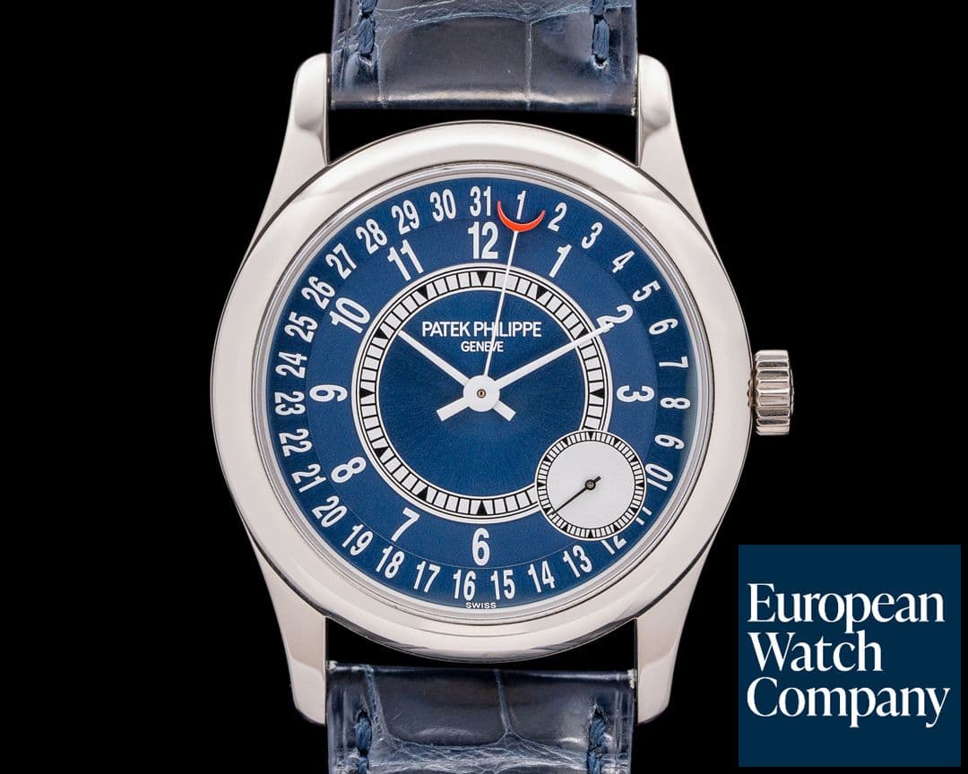 Image of Patek Philippe Calatrava 6000G 18K White Gold Blue Dial