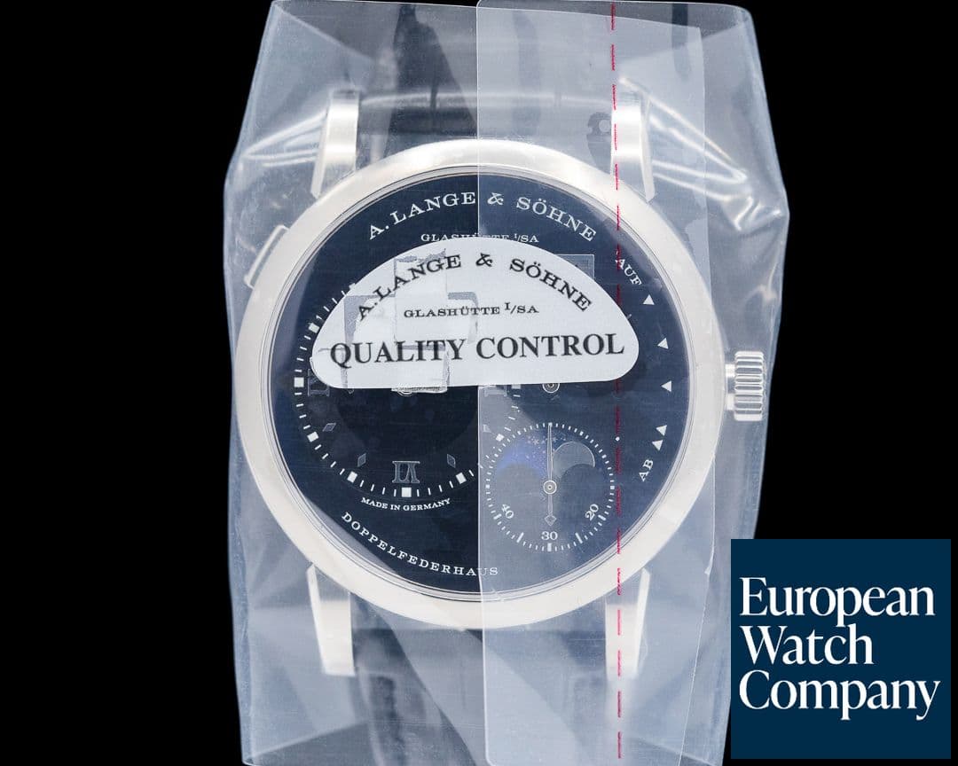 Image of A. Lange and Sohne Lange 1 Moon 192.029 18K White Gold Black Dial UNWORN