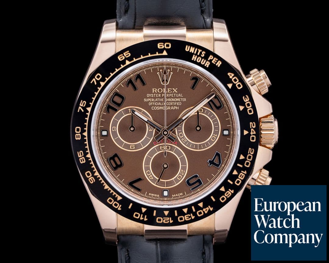 Image of Rolex Cosmograph Daytona 116515LN 18K Rose Gold Chocolate Dial
