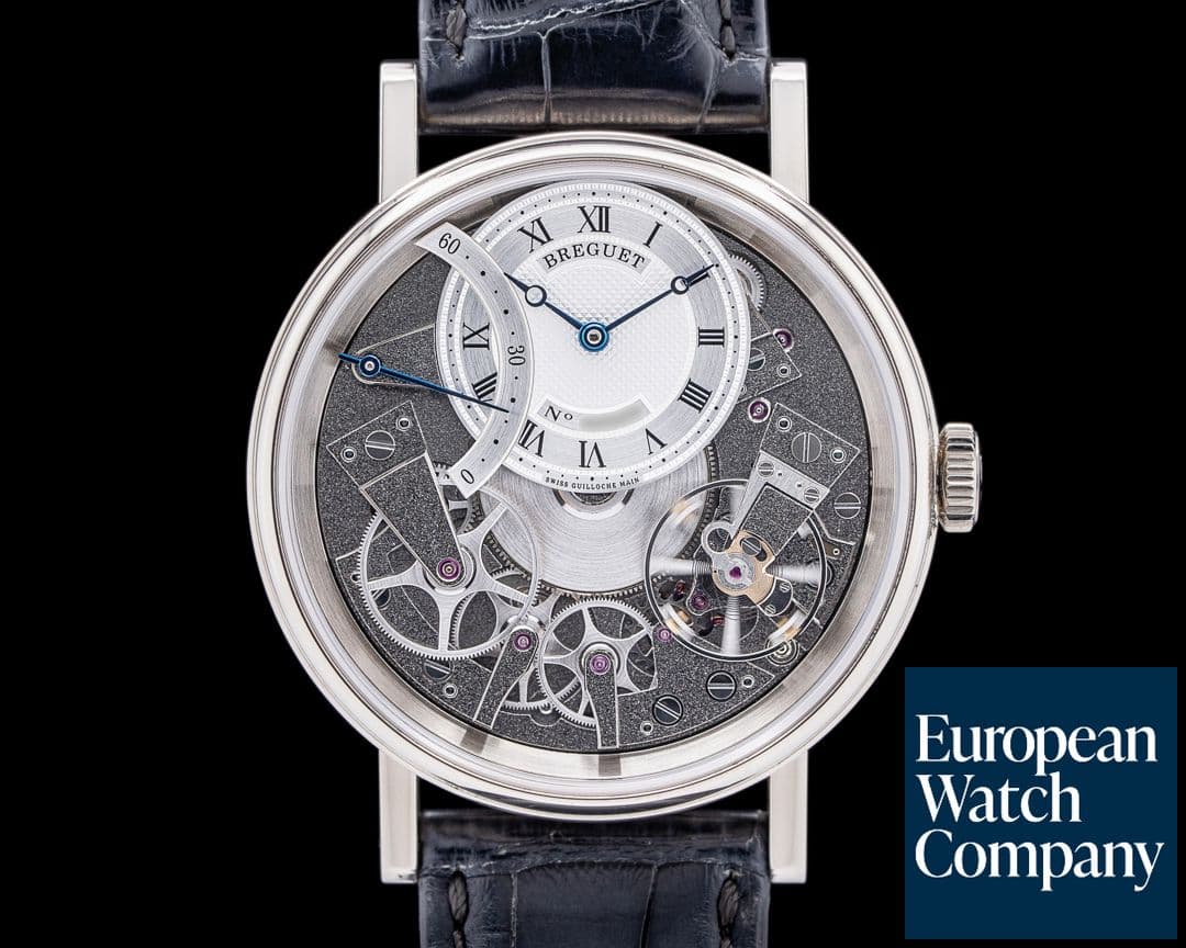Image of Breguet La Tradition 7097 Automatic 18K White Gold Silver Skeleton Dial