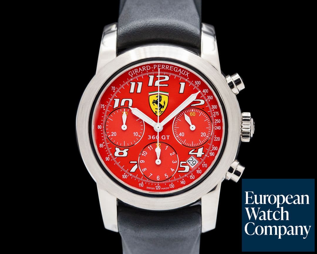 Image of Girard Perregaux Ferrari 360 GT Chronograph 18K WG Red Dial LIMITED