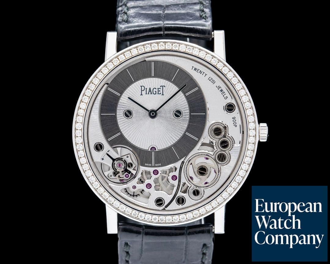 Image of Piaget Altiplano 900P 18L White Gold Diamond Bezel ULTRA THIN