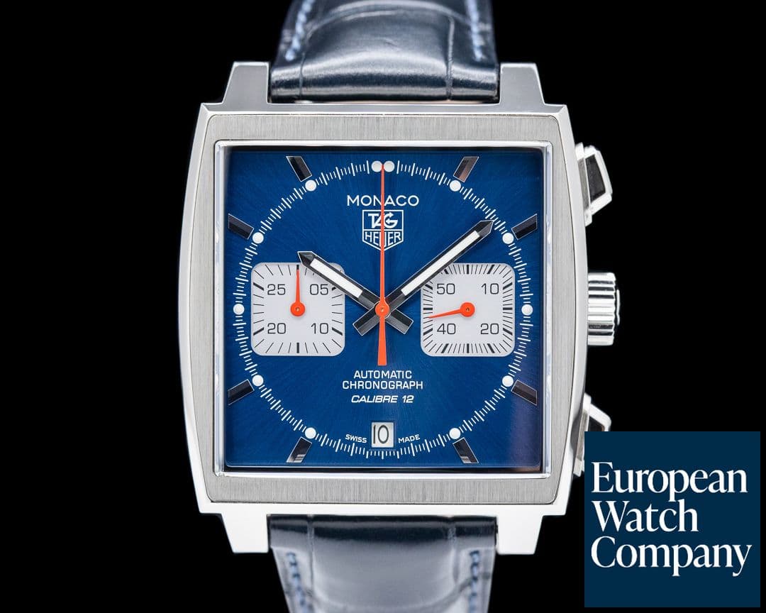 Image of TAG Heuer Monaco Chronograph Automatic SS Blue Stick Dial
