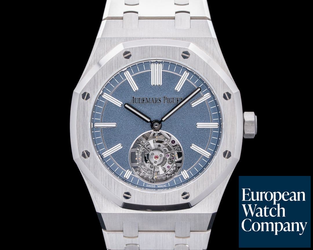 Image of Audemars Piguet Royal Oak Flying Tourbillon "50th Anniversary" Titanium Blue Dial