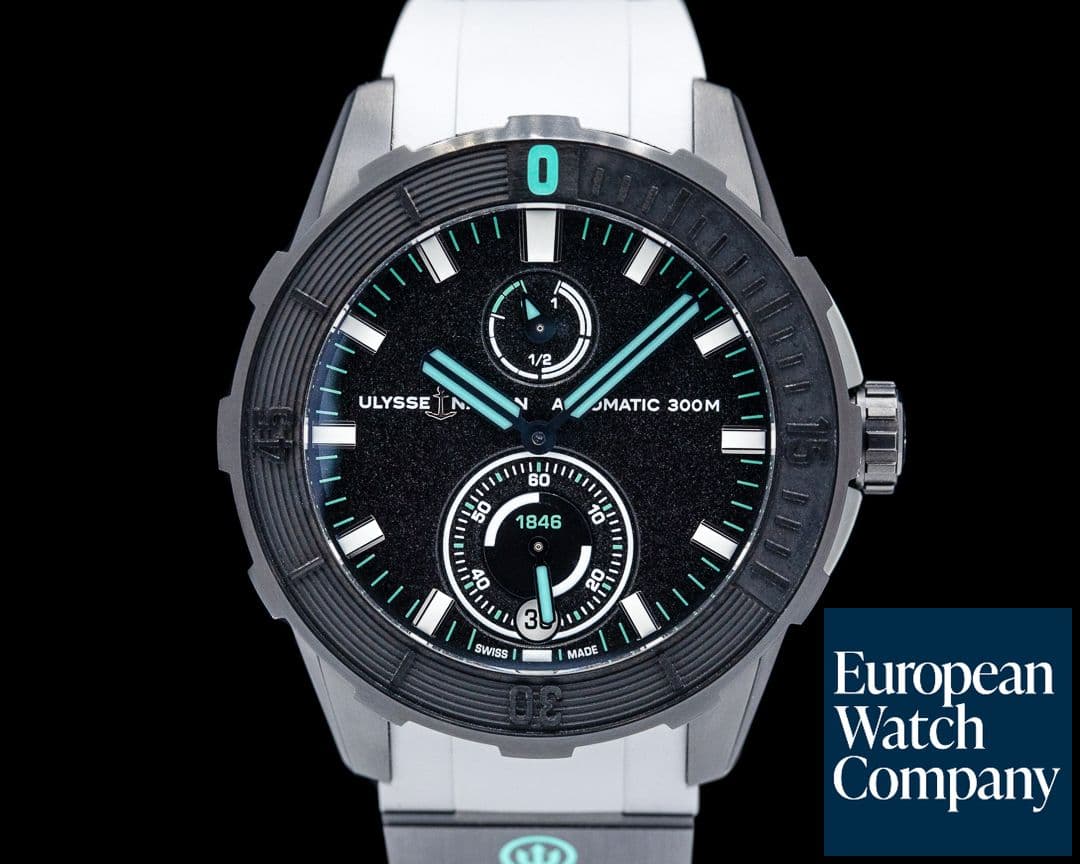 Image of Ulysse Nardin Diver Chronometer "One More Wave" Titanium Black Dial