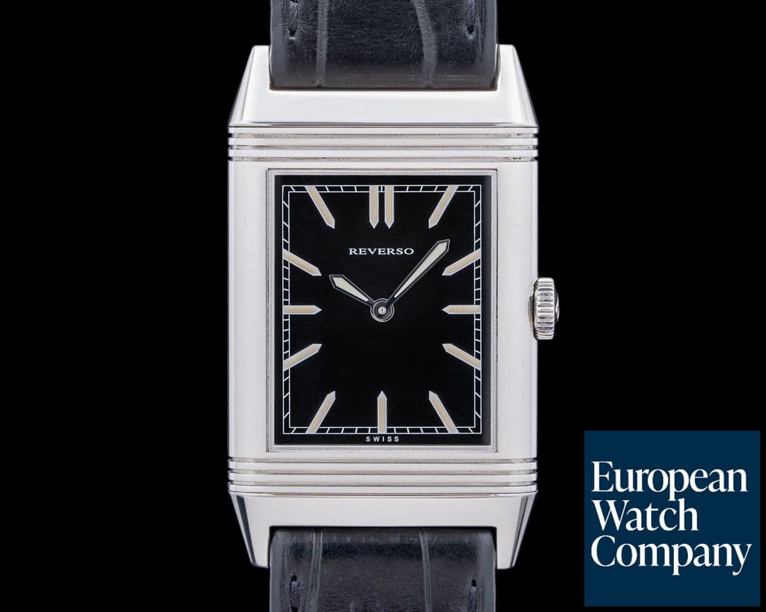 Image of Jaeger LeCoultre Grande Reverso Tribute to 1931 Ultra Thin SS Black Dial