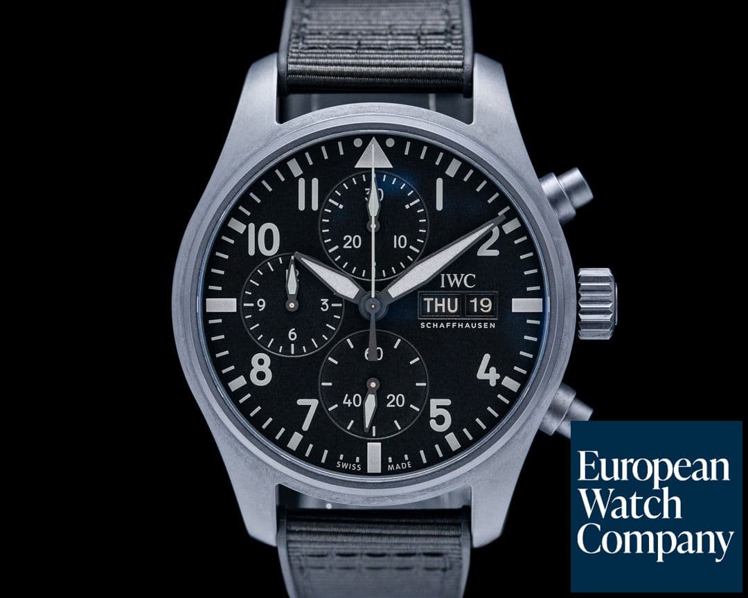 Image of IWC Top Gun Chronograph Ceratanium Black Dial