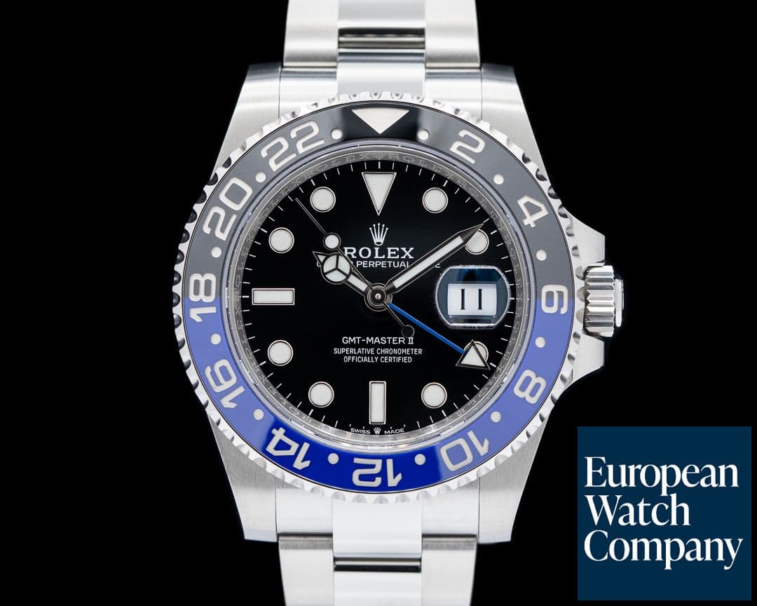 Image of Rolex GMT Master II 126710BLNR "Batman" SS Black Dial