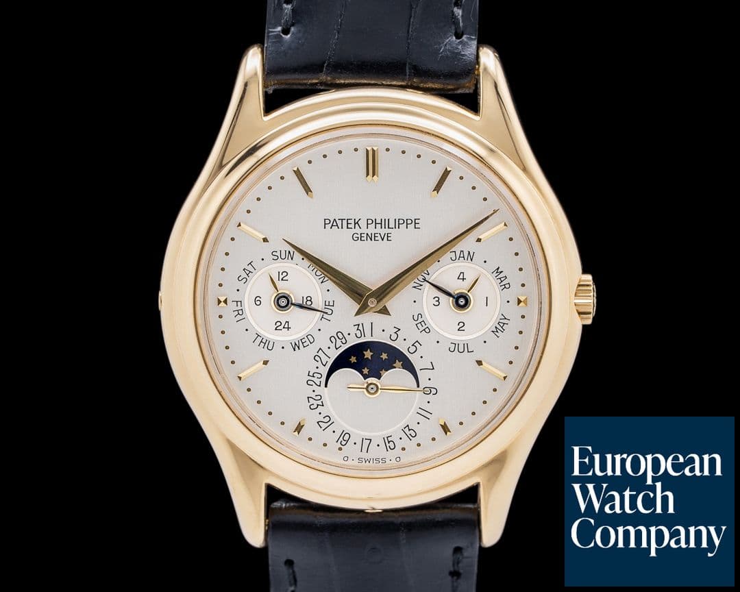 Image of Patek Philippe Perpetual Calendar 3940J 18K Yellow Gold Silver Dial FIRST SERIES