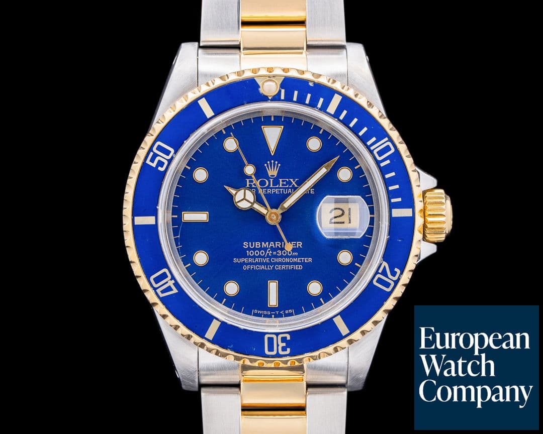 Image of Rolex Submariner 16613 Blue Dial SS / 18K Yellow Gold
