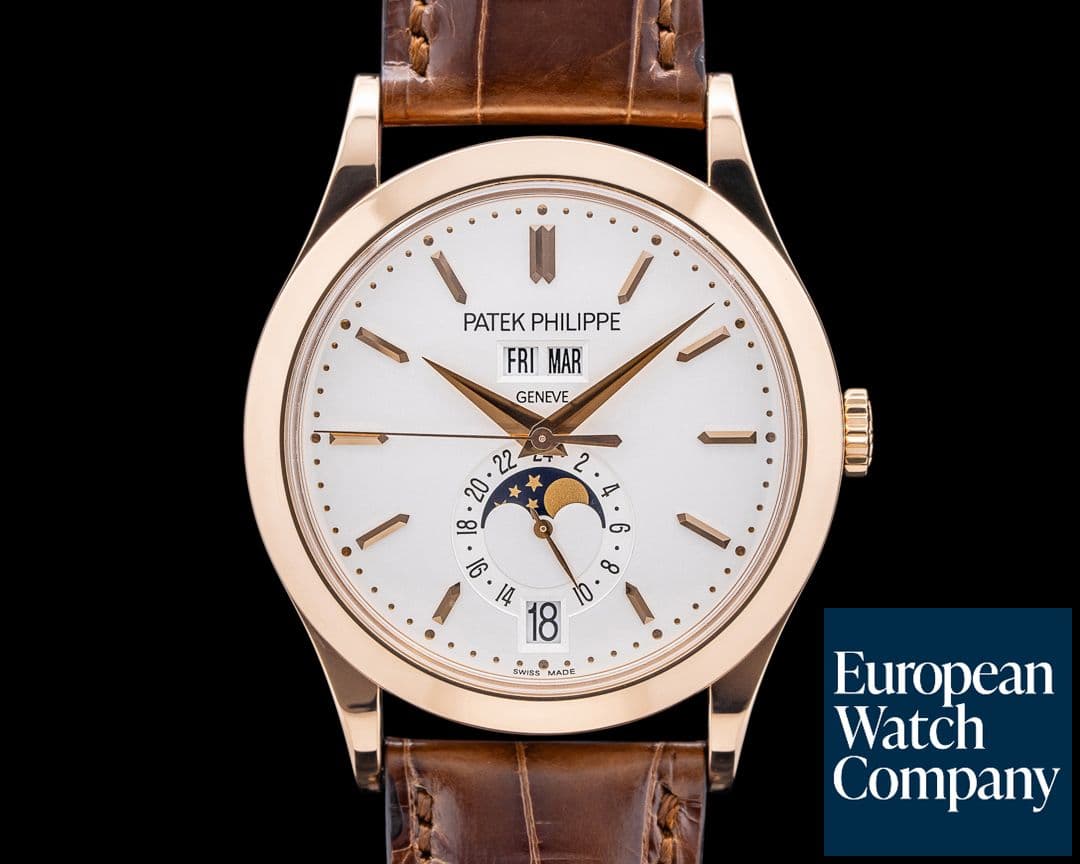 Image of Patek Philippe Annual Calendar 5396R 18K Rose Gold Silver Dial