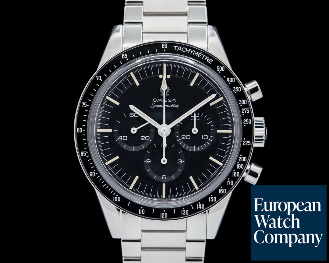 Image of Omega Speedmaster "Ed White" Chronograph SS Black Dial