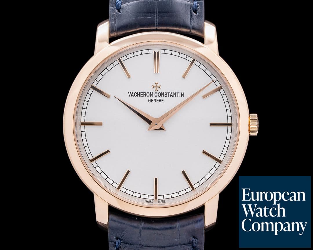 Image of Vacheron Constantin Patrimony Traditionnelle 18K Rose Gold Silver Dial