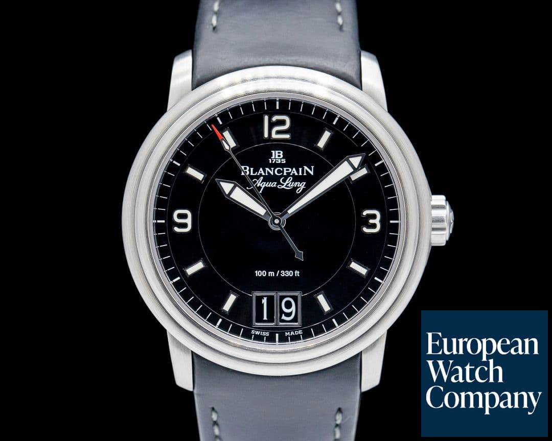 Image of Blancpain Aqualung SS Big Date Rubber Strap