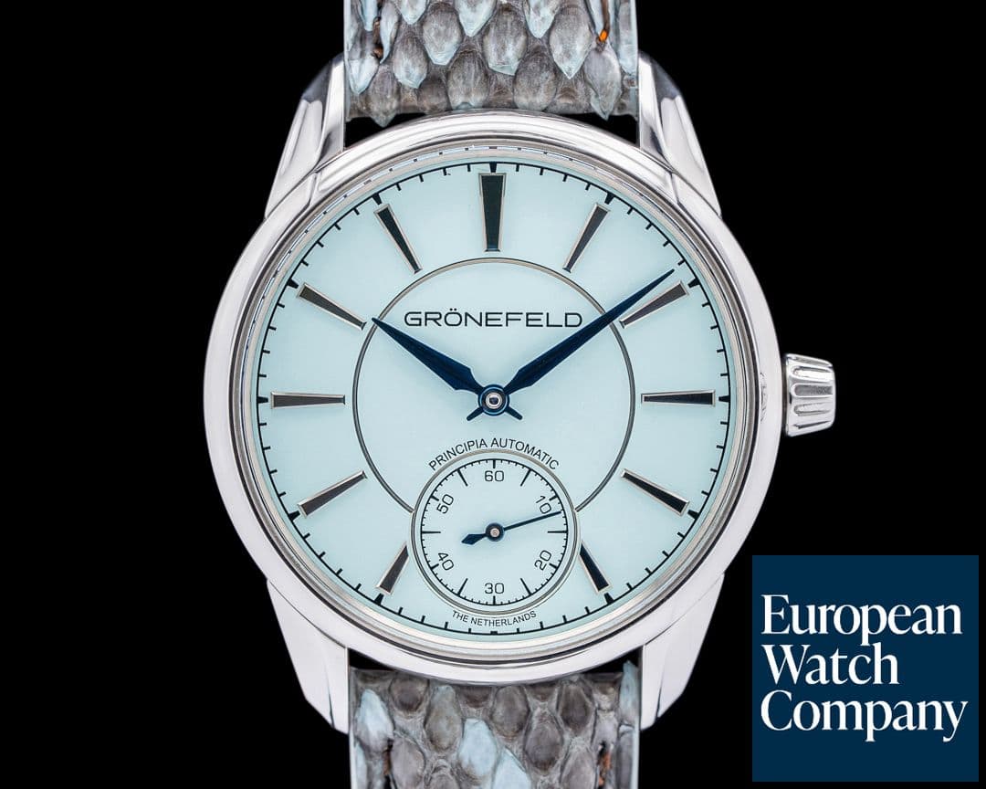 Image of Gronefeld 1941 Principia Automatic SS Turquoise Tiffany Dial