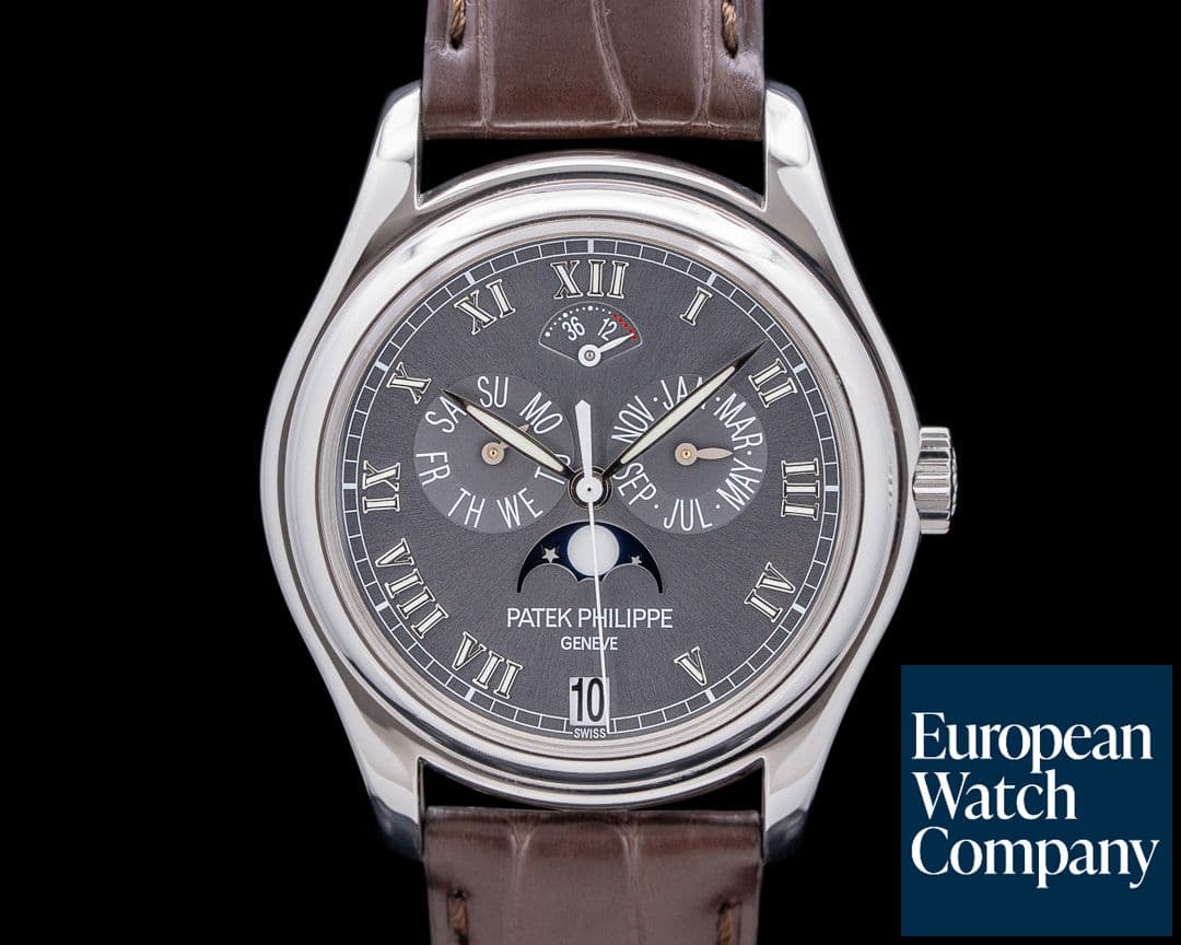 Image of Patek Philippe 5056P Annual Calendar Moon Phase Platinum Gray Dial
