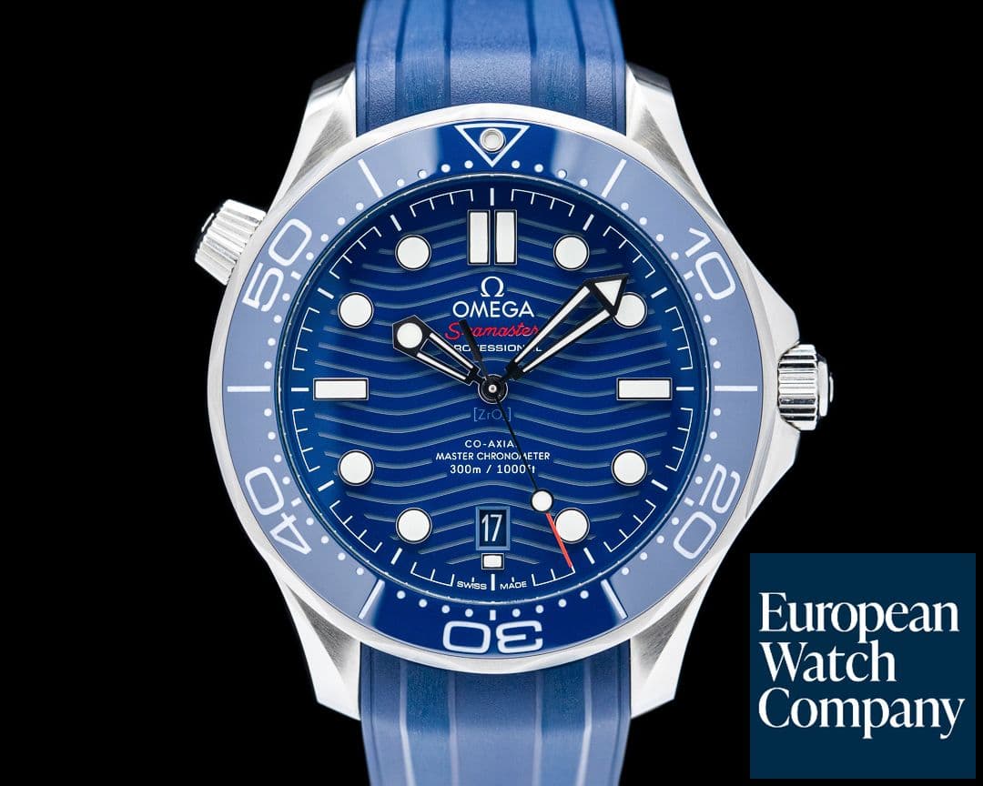 Image of Omega Seamaster Diver Co-Axial Master Chronometer SS Blue Dial