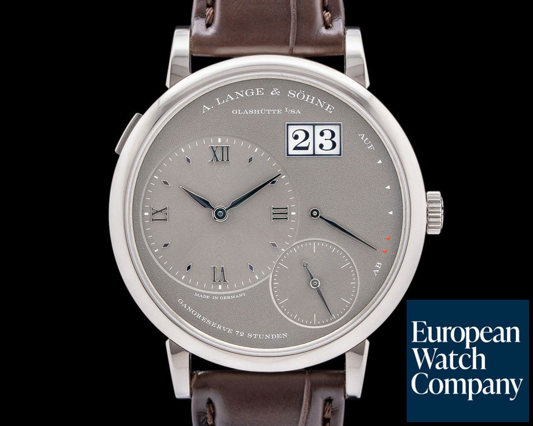 Image of A. Lange and Sohne Grand Lange 1 137.038 18K White Gold Gray Dial
