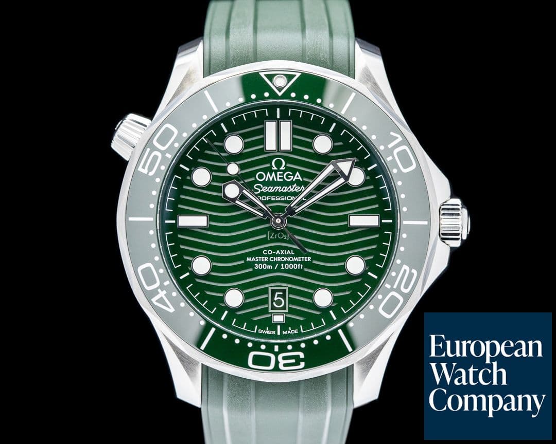 Image of Omega Seamaster Diver 300M Master Co-Axial Ceramic SS Green Dial 2025