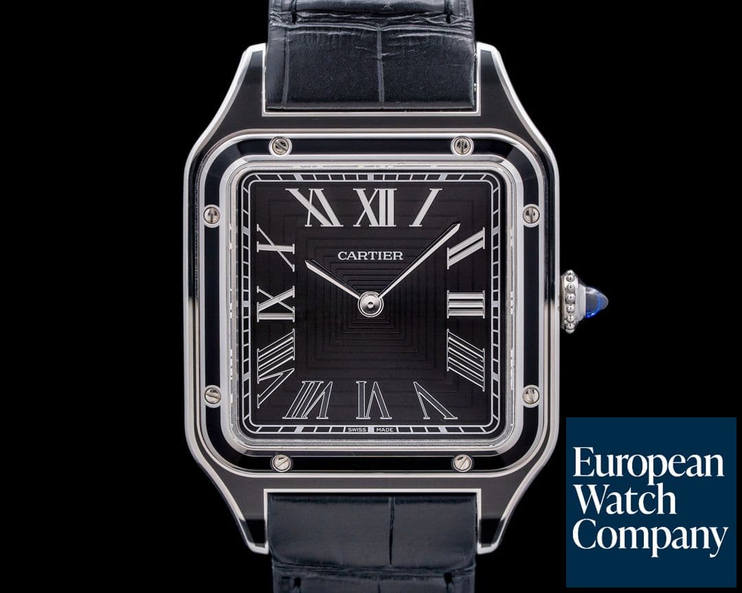 Image of Cartier Santos Dumont SS Black Lacquer 2024