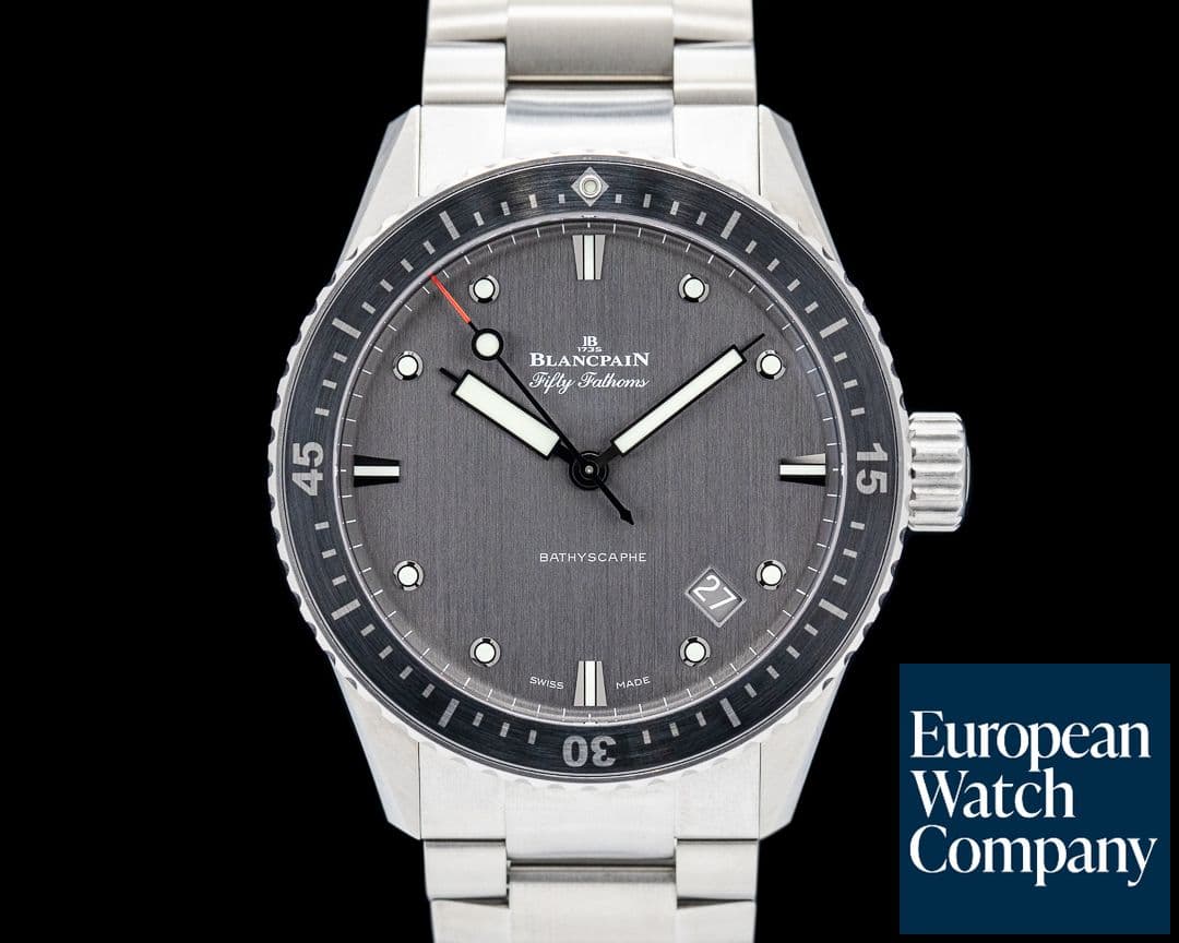 Image of Blancpain Fifty Fathoms Bathyscaphe Titanium Gray Dial 2024