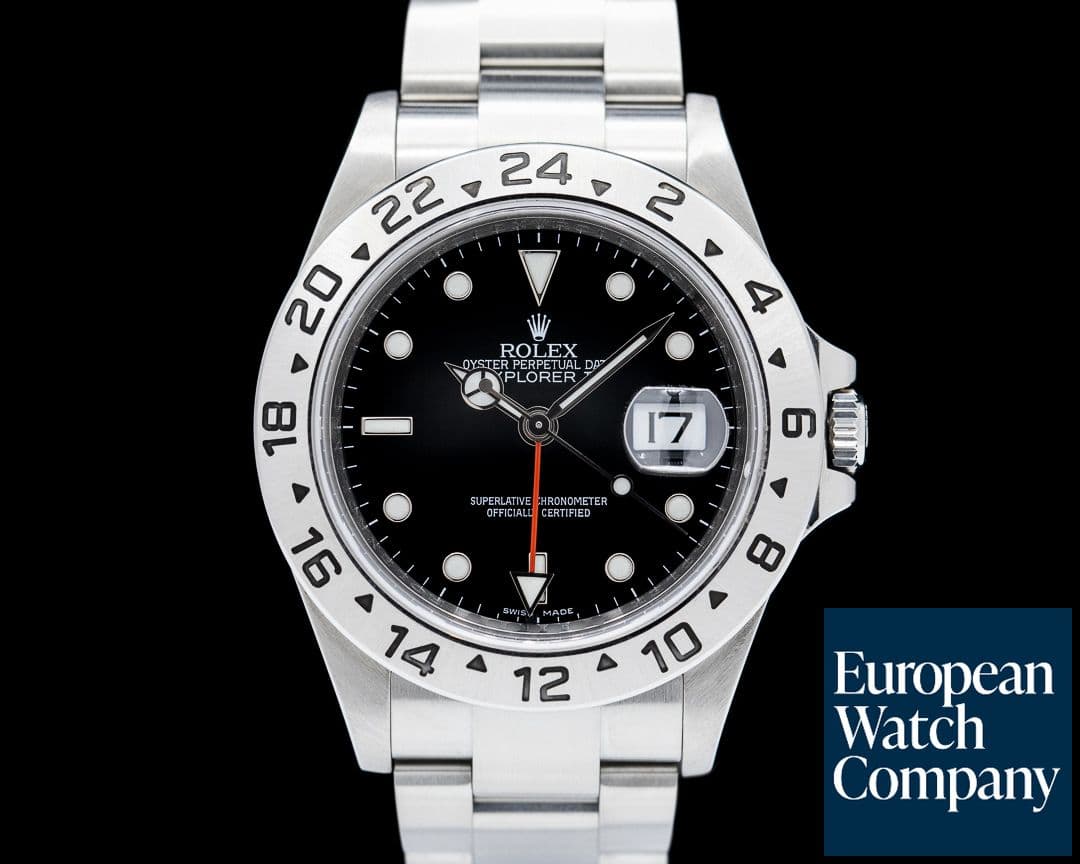 Image of Rolex Explorer II 16570 SS Black Dial