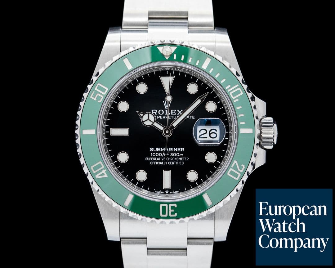 Image of Rolex Submariner Date 126610LV "Kermit Green" SS Black Dial