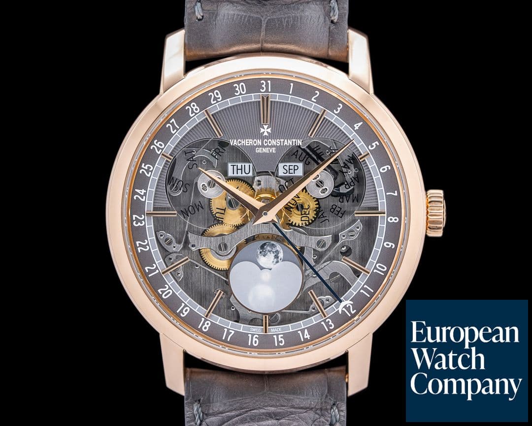 Image of Vacheron Constantin Traditionnelle Complete Calendar 18K Rose Gold Skeleton