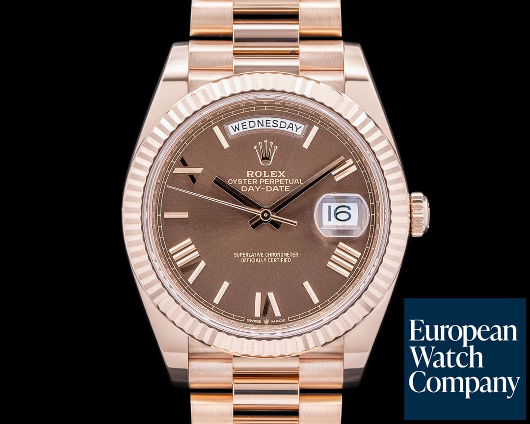 Image of Rolex Day Date Presidential 18K Everose Gold Chocolate Dial