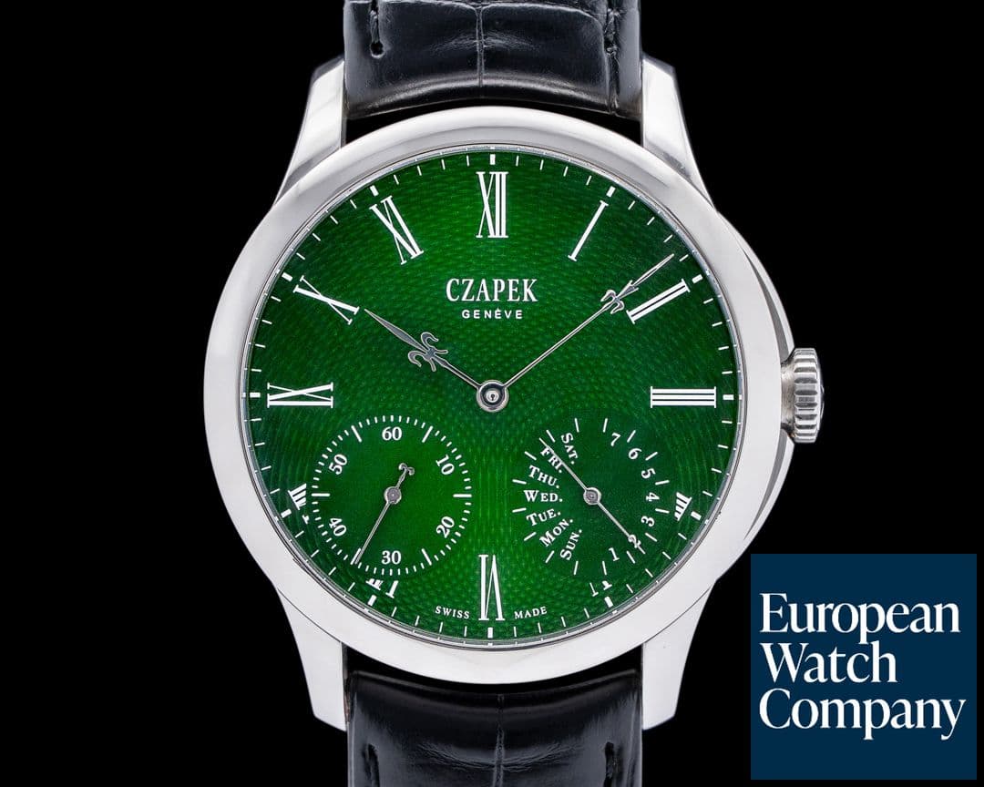 Image of Czapek & Cie Quai des Bergues SS Green Emerald Dial