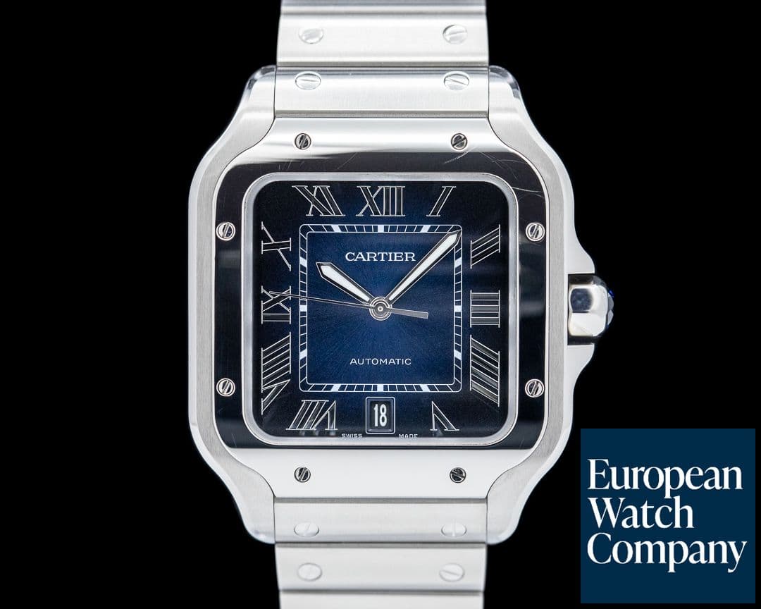 Image of Cartier Santos De Cartier SS Blue Dial 2024
