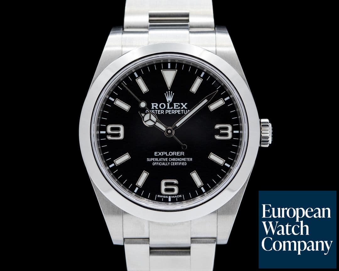 Image of Rolex Explorer I 214270 39MM SS Black Dial